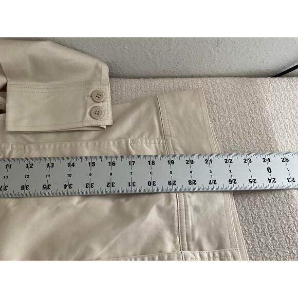 Coral Bay Women's Medium Cream Jacket Button Up 3/4 Sleeve Casual - Picture 5 of 11